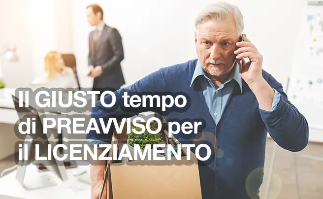 tempo di preavviso per il licenziamento